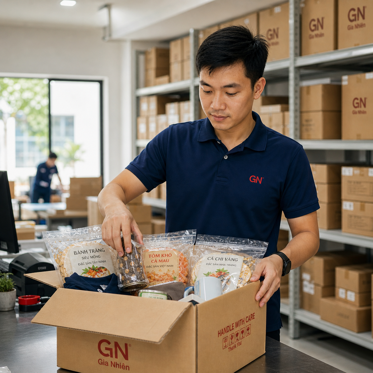 Tiếp nhận và kiểm tra hàng tại kho GNX